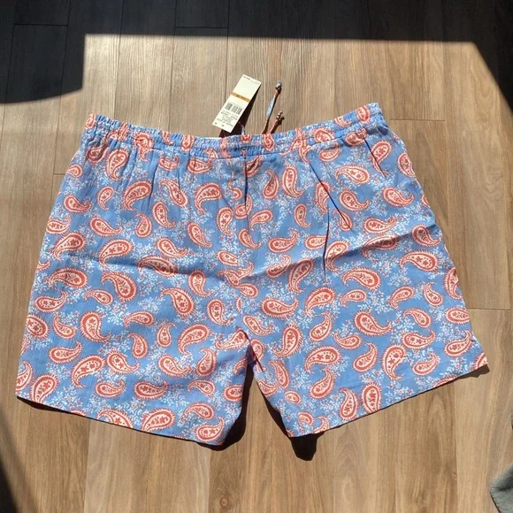 Hearts of Palm short paisley floral print pull on short cotton casual boho 3X - Picture 11 of 15